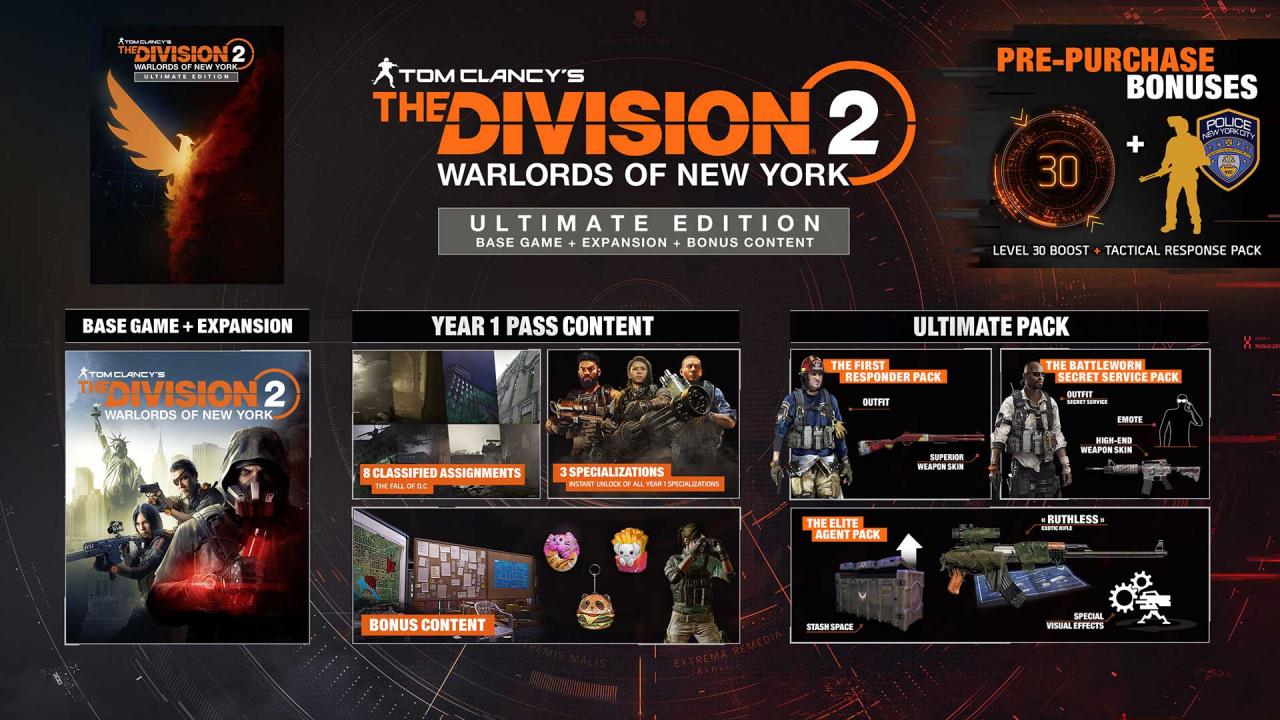 Tom Clancy’s The Division 2 Warlords of New York Ultimate Edition XBOX One CD Key, $27.29
