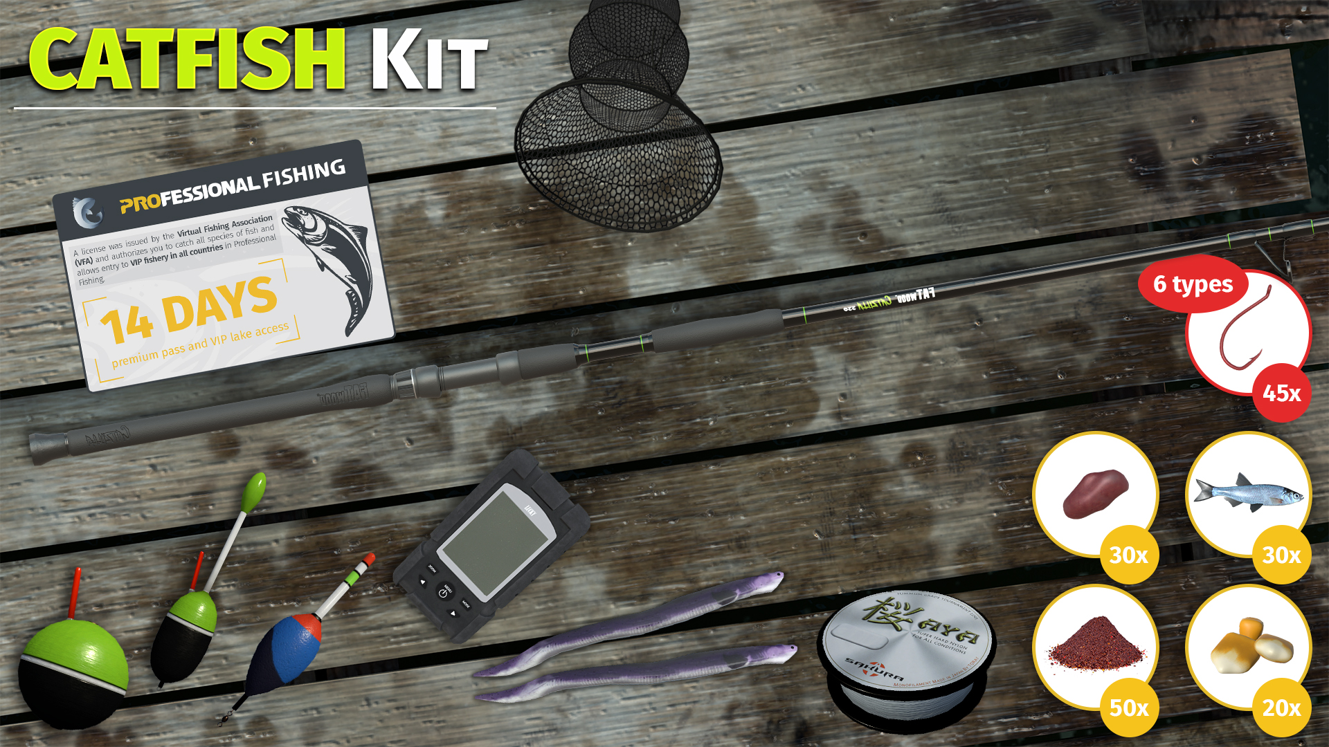 Professional Fishing - Catfish Kit DLC Steam CD Key, $1.24