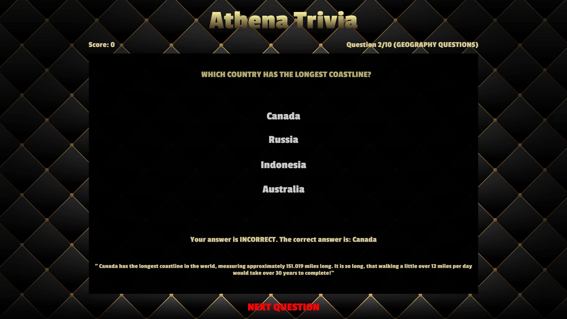 Athena Trivia Steam CD Key, $0.37