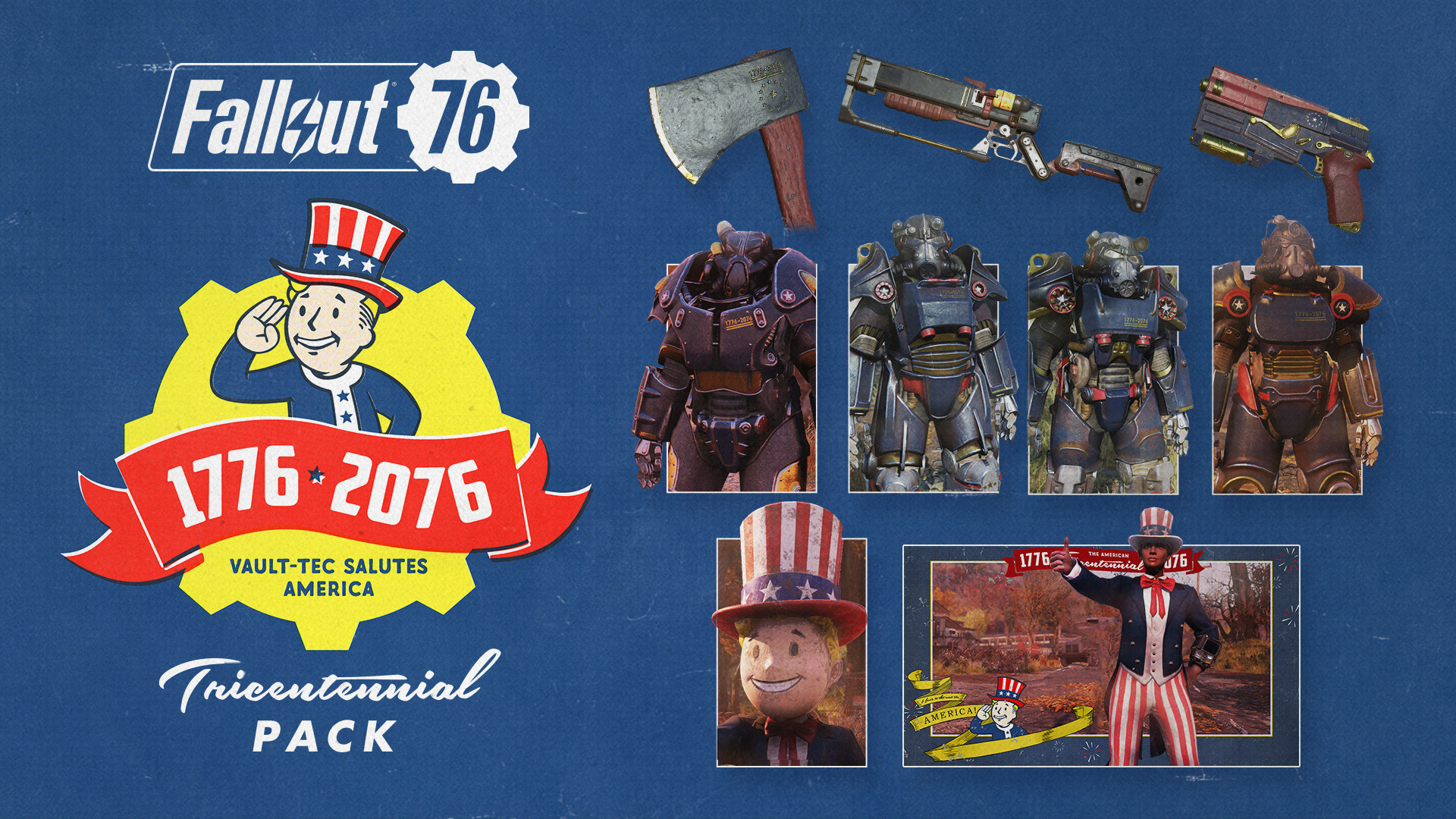 Fallout 76 - Tricentennial Pack DLC Steam CD Key, $5.65