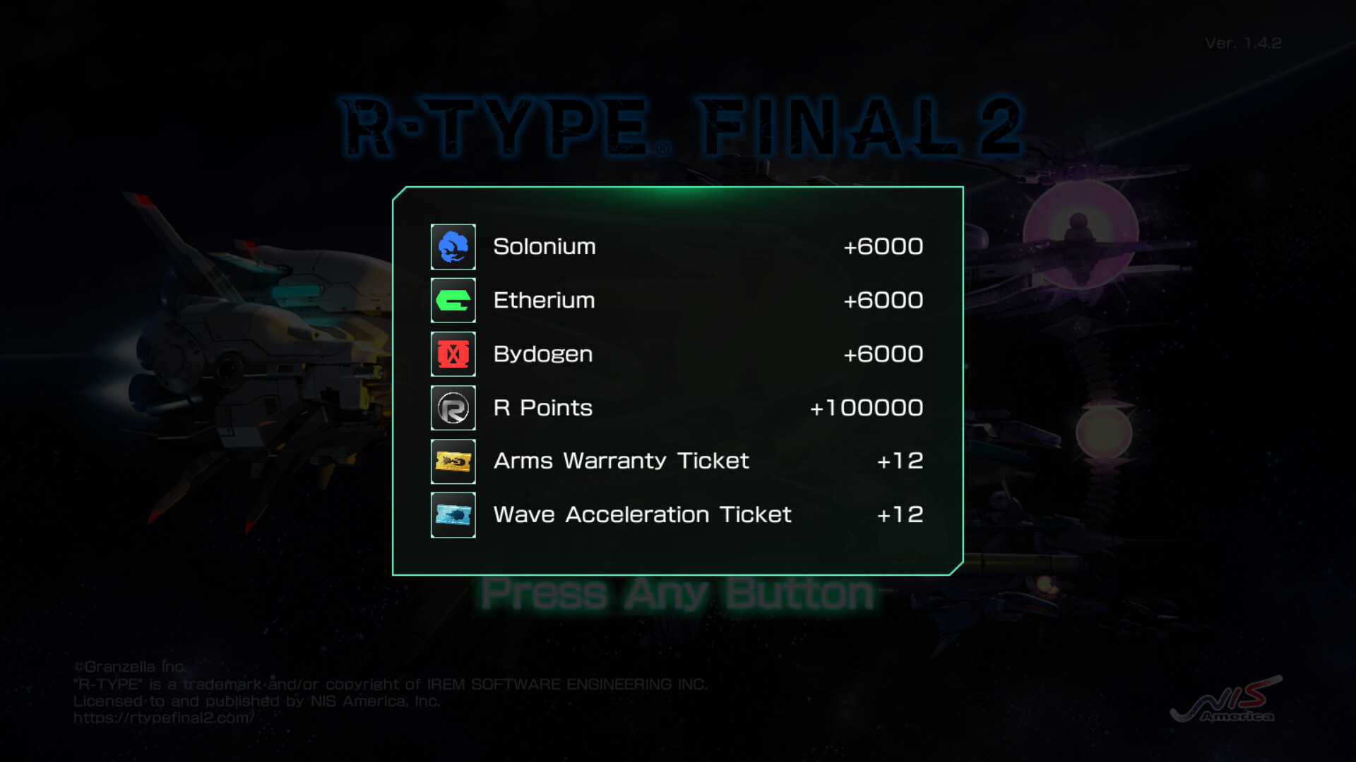 R-Type Final 2 - Ace Pilot Special Training Pack II DLC Steam CD Key, $4.66