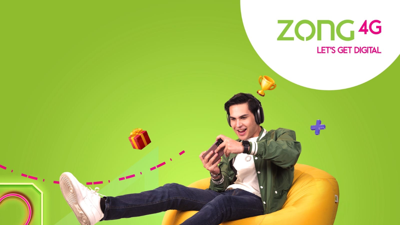 Zong 3400 PKR Mobile Top-up PK, $13.81