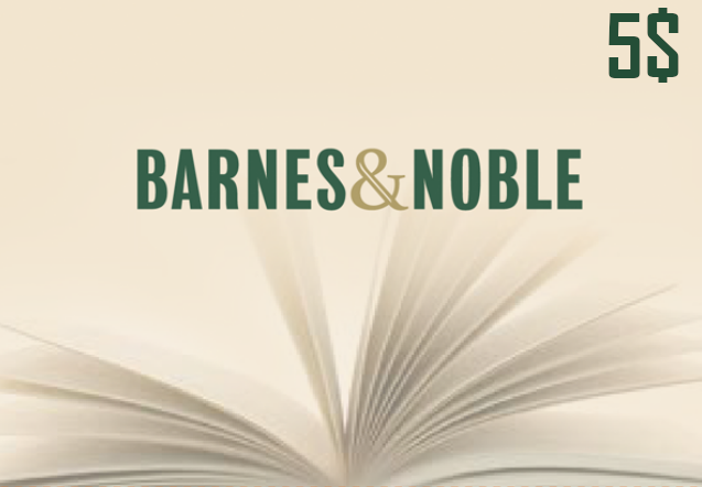 Barnes and Noble $5 Gift Card US, $3.38