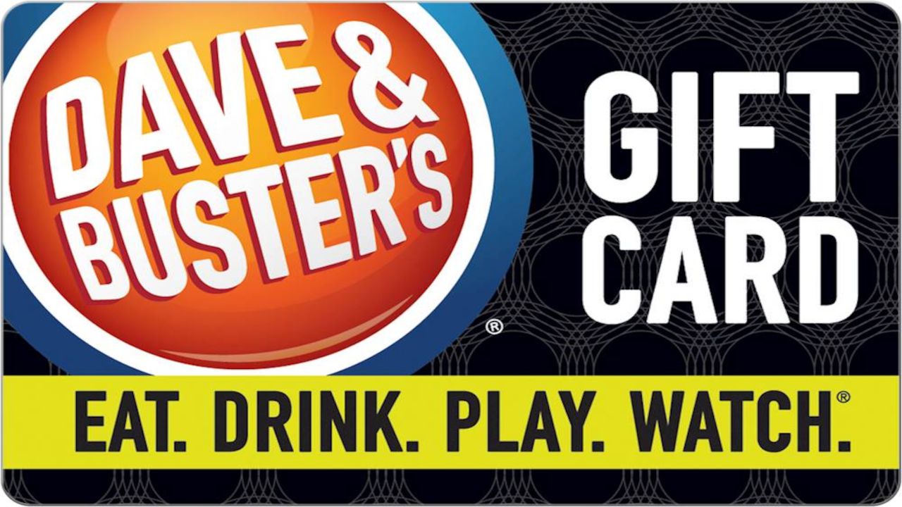 Dave & Buster's $2 Gift Card US, $1.69