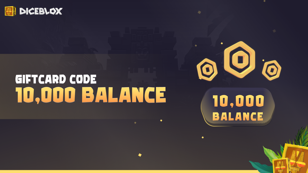 Diceblox 10.000 Balance Gift Card, $30.64