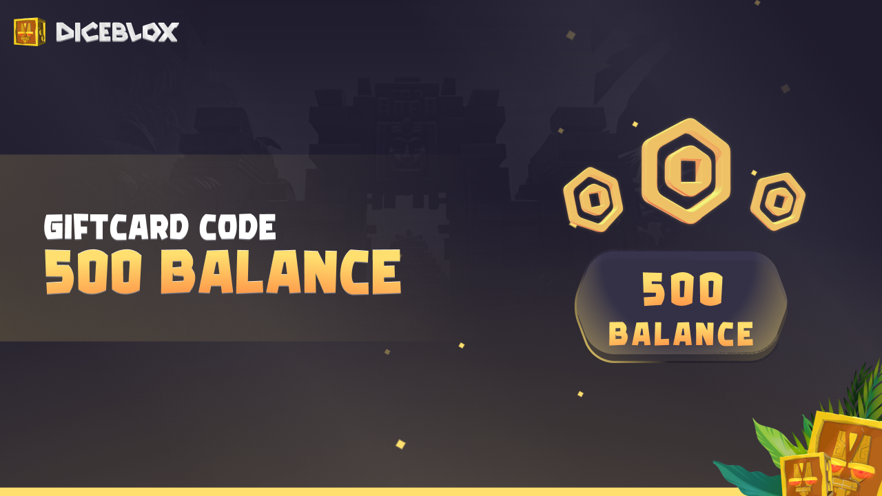 Diceblox 500 Balance Gift Card, $1.64