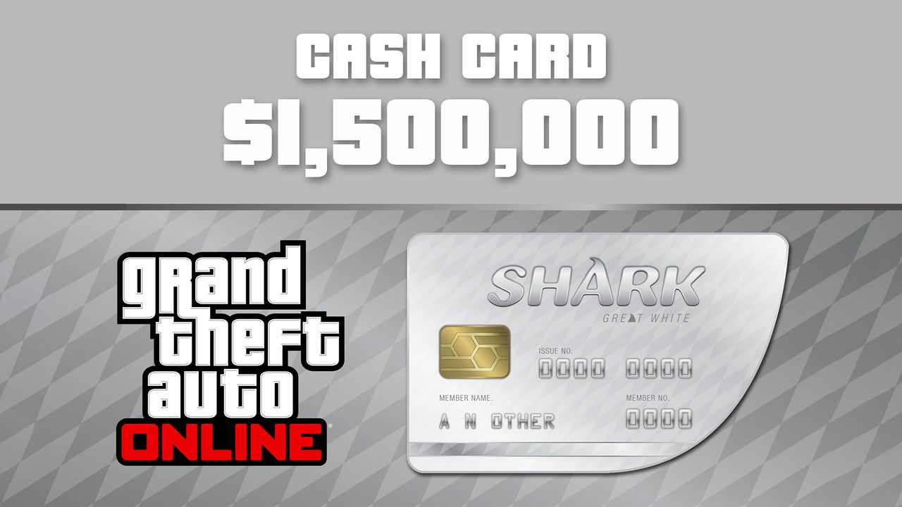 Grand Theft Auto Online - $1,500,000 Great White Shark Cash Card PC Activation Code, $10.15