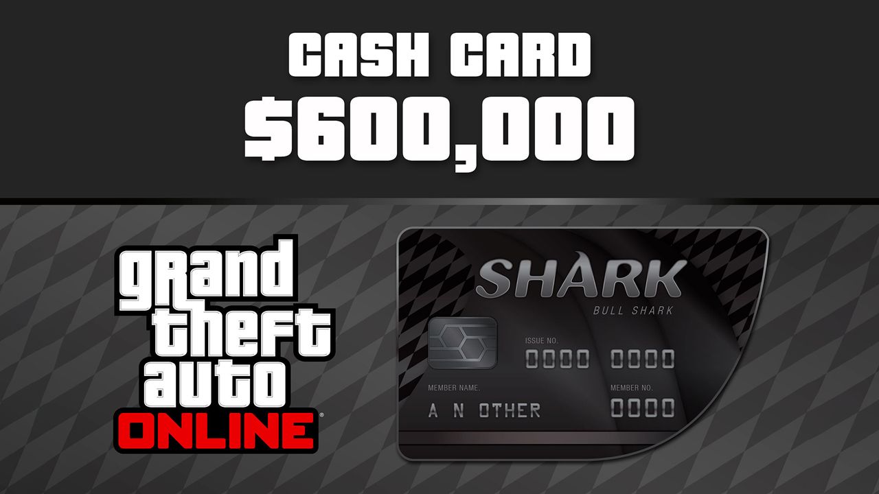 Grand Theft Auto Online - $600,000 Bull Shark Cash Card PC Activation Code, $5.85