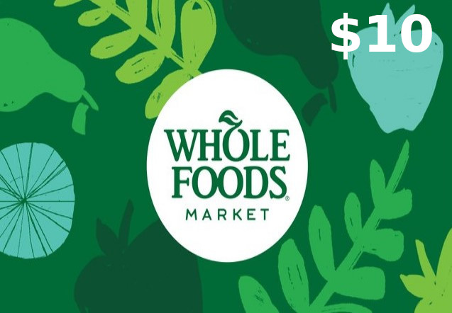 Whole Foods Market $10 Gift Card US, $6.78