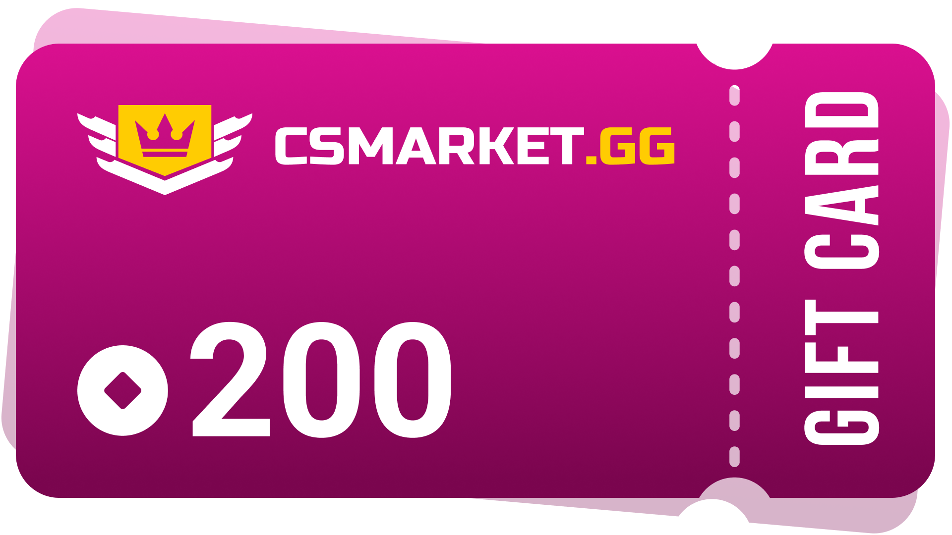 CSMARKET.GG 200 Gems Gift Card, $136.28