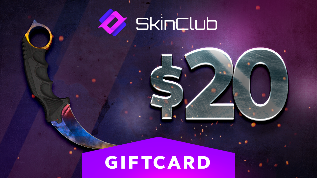 Skin.Club $20 Gift Card, $23.23