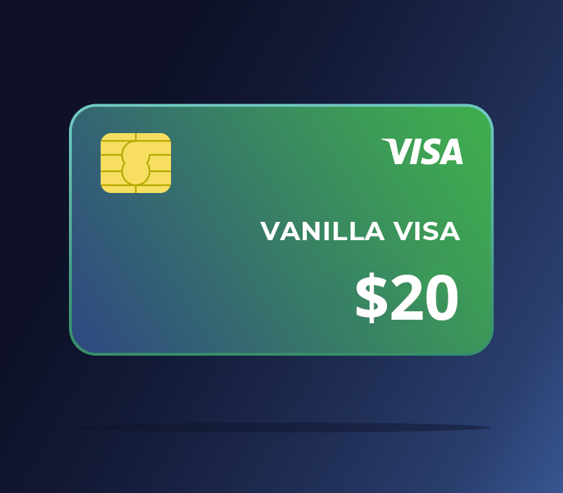 Vanilla VISA $20 US, $23.59