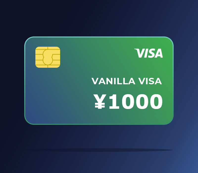 Vanilla VISA ¥1000 JP, $8.4